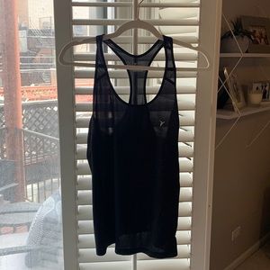 Old Navy Active Black Mesh Workout Top